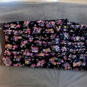 High low floral skirt